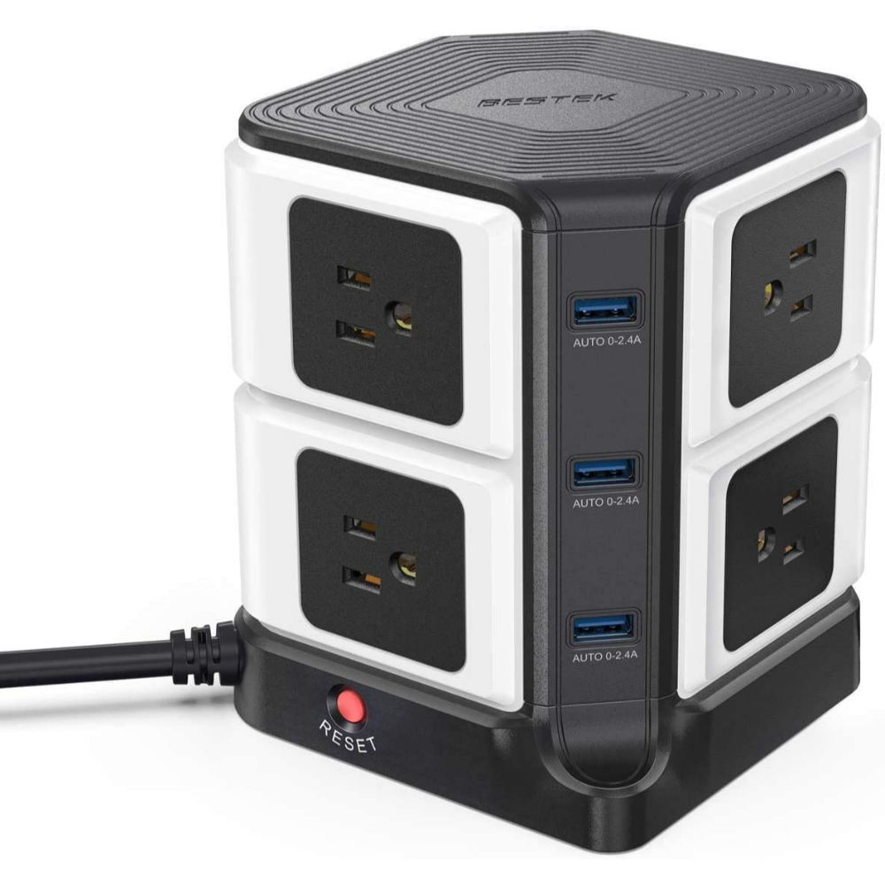 SUPRESOR MULTICONTACTO USB AC